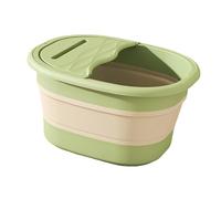 perfk Baignoire de pieds compacte et pliable, bassin professionnel avec couvercle, seau de trempage isolé pour les jambes, idéal pour les pique-niques et, Vert
