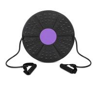 perfk Balance Board Plateau d'Équilibre Multifonction Poignée Accessoire Stabilité Support Coordination Revêtement Antidérapant pour Routine Sportive Exercices à Domicile en Salle Mobilité Active