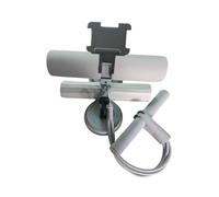 perfk Barre d'abdominaux, Appareil de Musculation pour Les Jambes et Les Pieds, Assistant pour Le renforcement des abdominaux, 3 Niveaux réglables, Gris