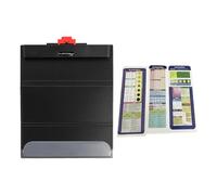 perfk Bloc-notes pliable pour infirmière, polyvalent et portable, avec porte-stylo, dossier d'écriture, édition infirmière, aide-mémoire, avec Des Autocollants