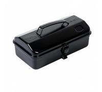 perfk Boîte à Outils en Fer Solution de Stockage Métallique Coffret d'Outils Structure Renforcée Poignée Ergonomique Portable Adaptée pour Atelier Voiture et Maintenance Domestique, Noir, 280