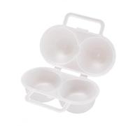 perfk Boîte à Œufs Portable Plastique Contenant Transportable à Œufs Support de Rangement Résistant Couvercle Transparent Adaptée au Camping Cuisine, Transparent and Visible : [Lot (#2309)