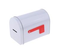 perfk Boîte aux lettres moderne en métal, résistante au vent, idéale pour insérer dans un portail ou une porte de bureau. Décoration extérieure, Blanc