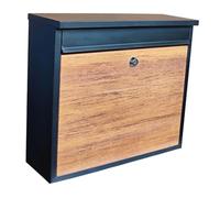 perfk Boîte aux lettres murale facile à installer, décoration haut de gamme pour la maison, boîte aux lettres décorative pour l'entrée extérieure