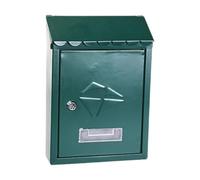 perfk Boîte aux lettres murale verrouillable, moderne, facile à installer, en métal, pratique et décorative pour la maison, pour l'entrée extérieure.