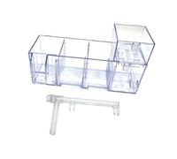 perfk Boîte de Filtre D'aquarium, Filtre D'aquarium Robuste et Léger, Accessoires D'aquarium Faciles à Installer, Filtre de Réservoir de Tortue Silencieux S, Boîte Humide et Sèche