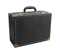 perfk Boîte de rangement pour outils de coiffure, organiseur avec serrure à combinaison, professionnelle, pratique, grande capacité pour toiletteur, Noir