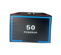 perfk Boîte de Saut Pliométrique 3 en 1, Box Jump Pliométrie, Boîte Plyométrique équipement de Musculation pour Exercices de Saut, Boîte pour La Salle de Sport à Domicile, Cardio, Agilité, Style G