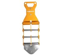 perfk Boucle de ceinture à outils à dégagement rapide, chaîne flexible, robuste, charpentier, essieu polyvalent en acier inoxydable, remplacement antichute, Jaune