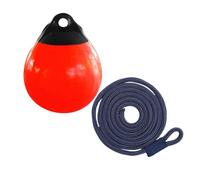 perfk Bouée d'ancrage pour Bateau avec Corde de 1,5 m, Facile à Utiliser, Anti-Rayures, avec Trou pour œillet pour l'amarrage d'un Petit voilier, Corde Bleue