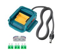 perfk Câble d'alimentation et Adaptateur de Batterie, Remplacement, Portable, Mini Adaptateur Compact, Accessoires Professionnels, Conception Plug and
