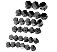 perfk Cache-Bouchon Vis pour Moto Capuchon Couvercle 30pcs, Noir
