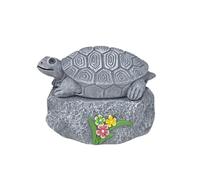 perfk Cache-clés d'extérieur, porte-clés de secours, boîte de rangement créative en faux rocher avec décoration de pour porche, cour ou pelouse, Gris