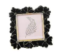 perfk Cadre photo fleuri style français, porte-photos pour salon, entrée, bureau, décoration intérieure, cadeau d'anniversaire, 4x4 Pouces