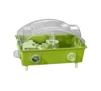 perfk Cage pour Hamster, Cage pour Petits Animaux avec Bouteille d'eau, Habitat à 2 Niveaux avec Couvercle ouvrable pour Souris, Lapins, cochons d'Inde, Vert