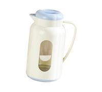 perfk Carafe à eau/facile à nettoyer, avec couvercle, idéale pour l'été, le réfrigérateur et les activités de plein air (chaud/froid), Bleu