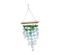 perfk Carillon à Vent en Verre à Suspendre, bohème, léger, à Faire soi-même, Couleur aléatoire, décoration d'intérieur pour Jardin ou Mur