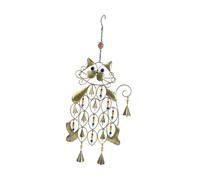 perfk Carillon éolien en Forme de Chat, décoration Suspendue pour Femmes et Hommes, Cadeau commémoratif, Carillon éolien en métal, décoration intérieure et