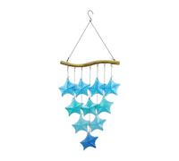 perfk Carillon éolien en Verre, décoration d'extérieur, Cadeau Artisanal pour Femme, Ornement Suspendu pour Cour, arrière-Cour, Porche, Patio, Étoile de Mer