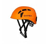 perfk Casque d'alpinisme Sécurité Escalade Casque Résistant Ventilé Sangle Réglable Stabilité Renforcée Convient aux Travailleurs Secouristes Excursions Nature, Orange