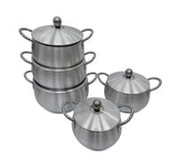 perfk Casserole en Aluminium avec Couvercle Marmite Légère à Poignées Rivetées Cuisson Rapi et Uniforme pour Bouillir Pâtes Mijoter Soupes Convient aux Repas Étudiants