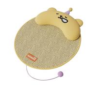 perfk Cat Refroidissement pavé de Couchage de Couchage Auto-Refroidissement Pliage Facile à Nettoyer Portable Lavable avec Coussin Tapis de canapé d'été, Jaune