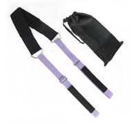 perfk Ceinture d'Étirement pour Femme en Polyester Non Élastique avec Boucle Réglable pour Renforcer la Souplesse et Prévenir les Frottements Adaptée à l'Entraînement Quotidien, Violet