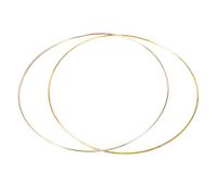 perfk Cerceau Floral en métal 2 pièces, anneaux de cerceau artisanal, anneaux en macramé, cadre de couronne de cerceau en métal circulaire pour la, 3.5 mm x 35 cm