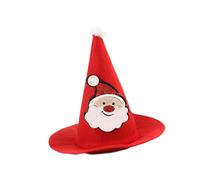 perfk Chapeau de Noël pour animaux de compagnie, bonnet de Père Noël pour chiens et chats de petite et moyenne taille, motif chat de dessin animé, coiffe, Style B