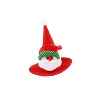 perfk Chapeau de Noël pour animaux de compagnie, bonnet de Père Noël pour chiens et chats de petite et moyenne taille, motif chat de dessin animé, coiffe, Style A