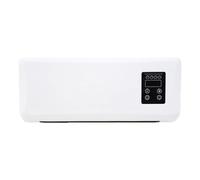 perfk Chauffage Mural, Radiateur électrique Mural Silencieux, Radiateur Soufflant Mural, 1500 W, Télécommande, Minuterie 8 H, Oscillation, Chauffage Rapide pour Salle de Bain, Bureau, Dortoir