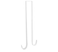 perfk Cintre de couronne pour porte d'entrée au-dessus du crochet de suspension de porte Installation facile Crochet de guirlande pour décorations de, Blanc