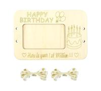 perfk Clip Argent en Bois Décoratif Desktop drôle, Porte-Argent Argent Argent enveloppe pour Le Mariage, Cadeau de la pièce maîtresse de fête, Gâteau