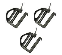 perfk Clips de Boucle de Sangle Boucles coulissantes de Verrouillage d'échelle de Remplacement Boucles de dégagement de Fixation Matériel pour Sangle de, 3 pièces