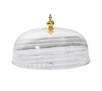 perfk Cloche à Gâteau Transparente, Couvercle pour Plat de Service, Cloche à Gâteau Multifonctionnelle, Cloche Alimentaire pour Anniversaires, Maison, Cuisi, 26 cm