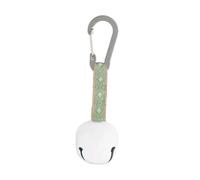 perfk Clochette Anti-Ours Portable, Son Clair, idéale pour la randonnée, Le Ski, Le vélo et Les activités de Plein air. Porte-clés Indispensable pour la, Blanc