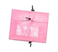 perfk Coiffure de douche de baignoire pour animaux de bain couchers de douche chats oreilles couches avec costume de animal de compagnie réglable, Rose Rouge