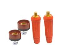 perfk Connecteur de panneau de câble de soudage TIG - Pièces de rechange DKJ10-25 - Accessoires pour équipement de soudage - Jeu de prises et connecteurs, Rouge