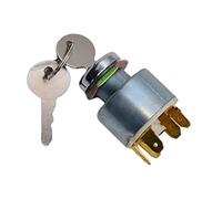 perfk Contacteur D'Allumage, Interrupteur Universel de Démarrage du Moteur 12V Interrupteur de Commande D'Allumage 4 Positions on Off avec Clé