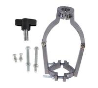 perfk Convertisseur de tenon carré, outil de localisation, adaptateur de foret de perceuse, foret de joint mortaiseur pour meubles en rondins, perceuse, ensemble complet