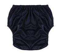 perfk Couches-culottes anti-fuites pour adultes, à faible bruit, imperméables, à enfiler, réutilisables pour personnes âgées et handicapées, Xxl Noir