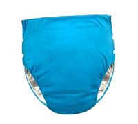 perfk Couches en tissu réutilisables pour adultes, enveloppes de sous-vêtements d'incontinence pour personnes âgées, séchage rapide, matériau doux, robuste, bleu