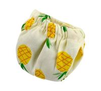 perfk Couches réutilisables pour écureuils, lavables, Motif Fruits, pour cochons d'Inde, Petites Couches pour Animaux de Compagnie, pour marmottes et, Ananas, S