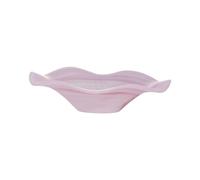 perfk Coupe à fruits en verre, plat de service, bonbonnière moderne, élégante assiette à dessert décorative pour apéritifs, noix, mariage, Rose