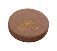 perfk Coussin de méditation de Yoga avec Housse Amovible Tapis de Tatami Japonais Accessoires de méditation Oreiller de Sol pour Yoga Salon Cadeaux de, Kaki 10cm