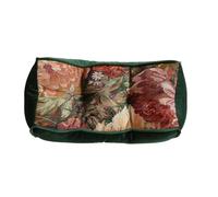 perfk Coussin décoratif élégant vintage pour canapé, siège, pour dortoir, chambre à coucher, Pivoine Vert Foncé