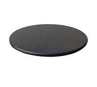 perfk Couvercle de Table en Polyester Nappe Ronde avec élastique 60cm, Noir