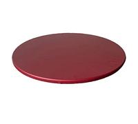 perfk Couvercle de Table en Polyester Nappe Ronde avec élastique 60cm, Vin Rouge