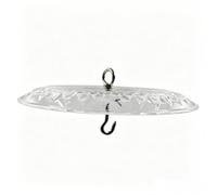 perfk Couvercle Protection Transparent Suspendu pour mangeoire à Oiseaux, Protection Contre Les intempéries et la Pluie, pour Jardin ou Cour, Clair