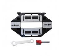 perfk de Menuiserie Gabarit Universel Charnière Porte Outil Ajustable pour Rainure Guide de Montage Blocage Ferme Adapté aux Artisans Ateliers de Menuiserie Installation de Verrous Professionnels